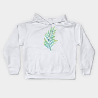 Tropical Palm Leaf 02 Kids Hoodie